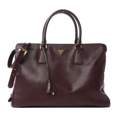 PRADA Saffiano Lux Large Tote Granato 